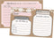 50 Double Sided Recipe Cards 4x6, Wedding Bridal Shower Card, Kraft Blank Christmas Holiday Printable Recipe Card for Binder, Cute Rustic Vintage ...