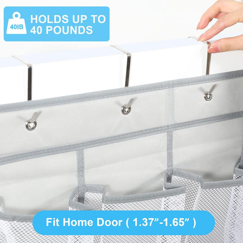 Over the Door Shoe Organizers 28 Mesh Pockets Hanging Shoes Organizer Shoe Rack for Closet Entryway Bedroom Bathroom Pantry Shoe Holder for Men Sn...