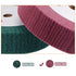 uxcell 150mm x 50mm 320 Grit Non-Woven Polishing Burnishing Wheel Nylon Wire Drawing Abrasive Flap Wheel for Stainless Steel Copper Red...