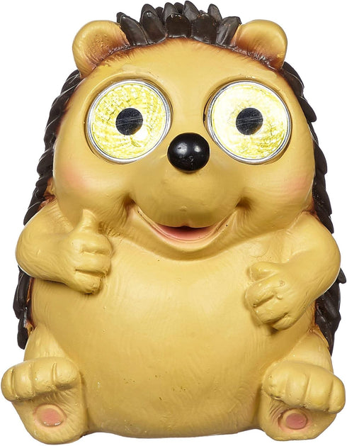 Garden Statues Hedgehog Figurines with Solar LED Lights, Unique Animal Statues Lights Housewarming Sculpture Gifts for Outdoor Decorations, Garden...