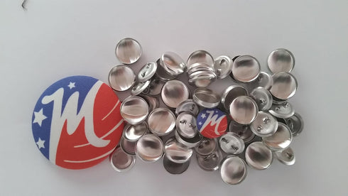 100 Cover Buttons by Maxant - Made in The USA - #24 (5/8") with flat backs, ideal for crafting. includes tool....