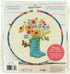 Dimensions 72-76320 Floral Boots Counted Cross Stitch Kit for Beginners, 6" D, 14 Ct. Ivory Aida, 5pcs...