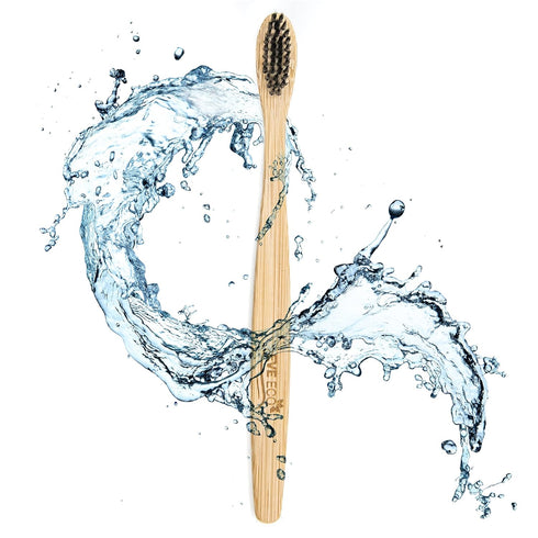 24 Count I Bamboo Toothbrush I Soft Bristles Best for Sensitive Gums I Charcoal I Vegan I Natural Wood I BPA Fee I Recyclable I Compostable I Biod...