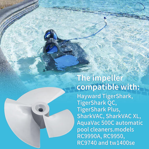 RCX11000 Pool Cleaner Impeller with Screw for Hayward TigerShark QC Shark SharkVac XL Robotic Pool Cleaners...