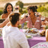 PixiPy Premium Plastic Disposable Tablecloth (2 PK, Purple, 40" x 108") Elegant Table Cover for Parties, Heavy Duty Thick Laser Cut Napery Indoor ...