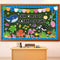 85Pcs Ocean Bulletin Board Set Ocean Sea Animals Cutouts Classroom Bulletin Board Decoration Under The Sea Borders Marine Fish Cutouts for Educati...