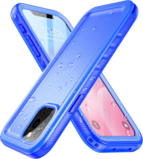 SPORTLINK Compatible with iPhone 12 Pro Max Waterproof Case - Built in Screen Protector Full Body Shockproof Dustproof IP68 Waterproof Case for iP...