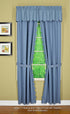 Today's Curtain, Orleans Scallop Curtain, Blue 72" Panel Pair and Tieback,4-Piece-Set, 60" W x 72" L, Blue...