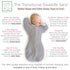 SwaddleDesigns Transitional Swaddle Sack, Arms Up Half-Length Sleeves & Mitten Cuffs, Swaddle for Newborn Transition to Baby Sleep Sack Wearable B...