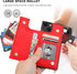 Bocasal Crossbody Wallet Case for iPhone 13 with RFID Blocking Card Slot Holder, Magnetic Flip Folio Purse Case, PU Leather Zipper Handbag with De...