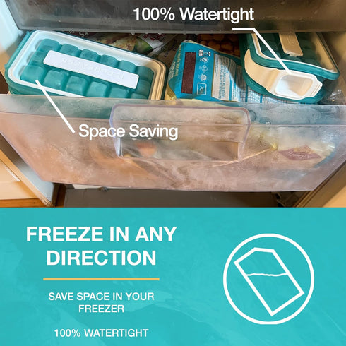 ICEBREAKER POP 2024: Make And Serve Ice Without Ever Touching The Ice | The Sanitary Silicone Ice Cube Tray for Freezer | Patented Ice Trays for F...