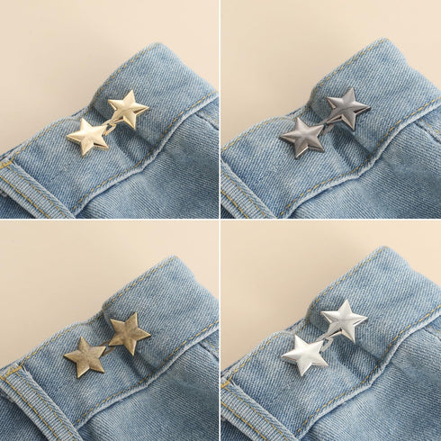22 Pieces Pant Waist Tightener, No Sew and No Tool Detachable Button Pins for Jeans, Button for Jeans to Make Tighter, Adjustable Waistband Tighte...