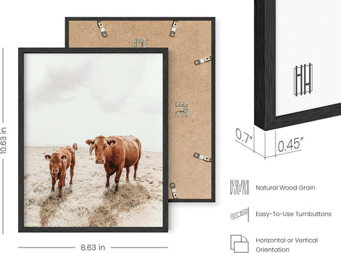 HAUS AND HUES Highland Cow Art and Farmhouse Wall Decor - Unframed Cow Painting and Prints, Farm Pictures...