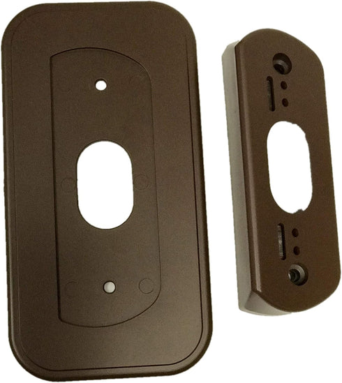 Wall Plate with 30 Degree Angle Mount for Nest Hello Video Door Bell - Coffee...
