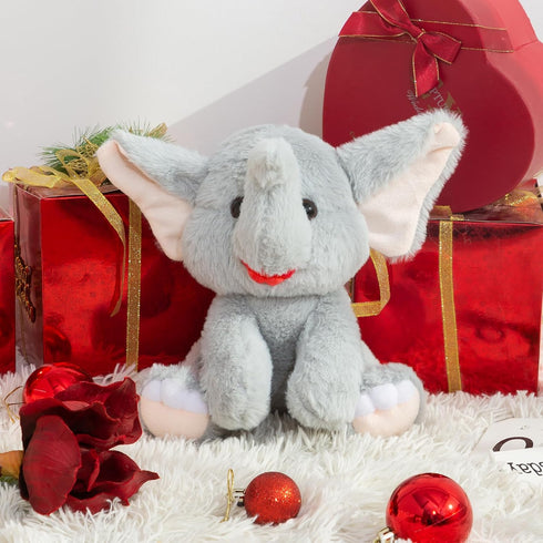 Elephant Stuffed Animal Grey Stuffed Elephant Plush Toys Cute Plush Elephant Toy Elephant Gifts for Women Elephants Stuffed Animals for Kids Girls...
