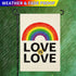 Love is Love Rainbow Pride Garden Flag Double Sided, LGBTQ Garden Flag Yard Flag for Outdoor Decoration 12x18 Inch...