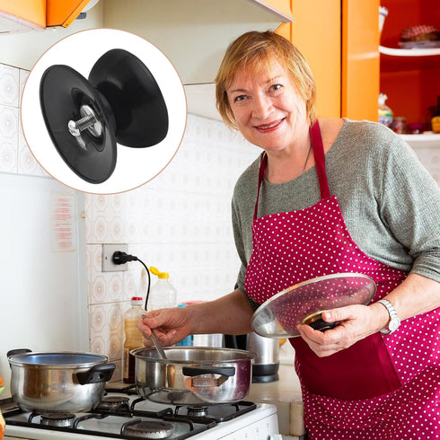 METALLIXITY Home Pot Cover Lid Knob Handle Replacement, Heat Resistant Cookware Lid Grip, for Slow Cookers, Skillets and Kitchen Cookware Lids Cov...