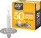 Ohr Candles Extra Heavy Disposable Aluminium Foil Candle Holder, Drip Cup Bobeches - 1 Pack - 50 Pieces...
