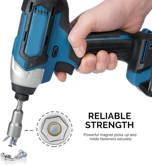 NEIKO 10065A 1/4” Hex Shank Magnetic Power Impact Nut Driver Set |8 Piece Tool Set | Professional Grade Socket Nut Setters| Metric | Sizes 6 to 13...