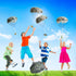 6Pcs Dinosaur Parachute Toy Children's Camo Parachute Toys Tangle Free Throwing Hand Throw Parachute Flying Paratrooper Toy with Dinosaur Outdoor ...