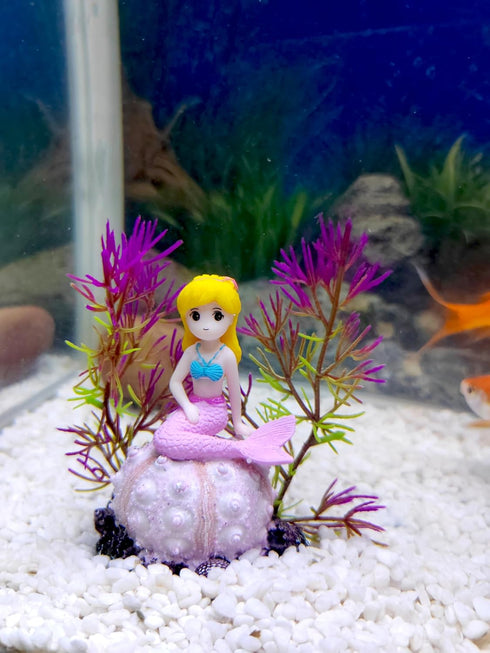 Fish Tank Conch Decorations, Aquarium Plants Decoration Seashell Coral Ornaments...