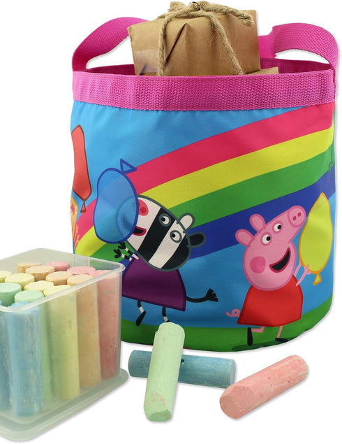 Astley Baker Davies Peppa Pig Girls Collapsible Nylon Bucket Gift Tote Bag...