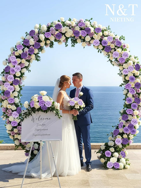 N&T NIETING Artificial Flowers, 25pcs Fake Flowers Rose with Stems Perfect for DIY Wedding Bridesmaid Bridal Bouquets Centerpieces Home Flower Arr...
