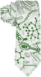 Men's Classic Woven Business Tie Silk Necktie Biology Drawings Subject Neck Ties...