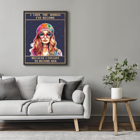 Posterizer 1 pcs-inspiring and positive feminine art-Motivational & Inspirational Art-Inspirational Women's Art-Gifts for Women-Living Room Bedroo...
