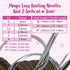 KnitPal 47-in(120cm) Stainless Steel Circular Knitting Needles Set - Magic Loop Sock Knitting Needles - 6 US Sizes: 0/2mm, 1/2.25mm, 1.5/2.5mm, 2/...