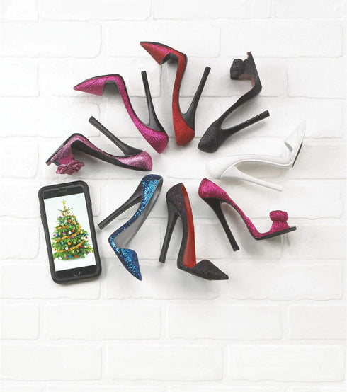 Black Bow Shoe Phone Holder 5.25x2.5x5.62"......