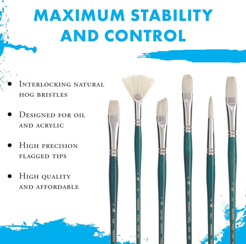 Princeton Ashley Paintbrush, Size 1, Blue Green...