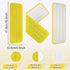 8 Pack Microfiber Spray Mop Replacement Heads for Wet/Dry Mops Reusable Replacement Refills Fits for Bona Hardwood Floor Replacement Cleaning Head...