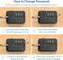 Refrigerator Lock, Heavy Duty Fridge Lock, Combination Lock for Refrigerator Cabinets, Child Safety Drawers, Lock, Take Care of Your Family, Easy ...