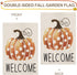 Fall Garden Flag?Welcome Pumpkin Fall Flag 12X18inch?Double Faced Linen Material ?Outdoor Fall Decor?Farmhouse Welcome Banner Pumpkin Decor...