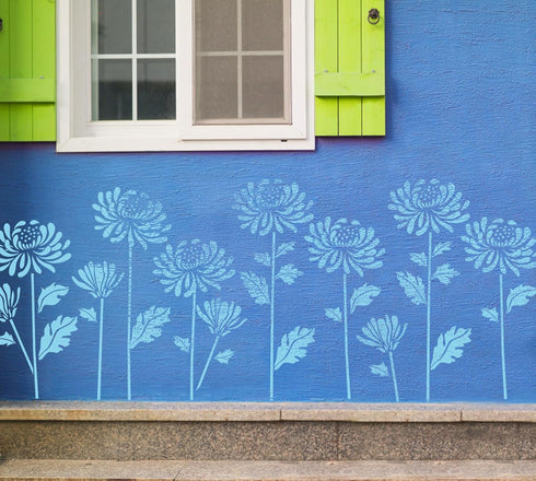 GSS Designs Daisy Stencils 12x16Inch Flower Stencils for Painting on Wood Canvas Paper Fabric Floor Wall Furniture Reusable Daisy Wall Stencils fo...