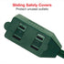 Clear Power 3 Outlet Indoor Extension Cord 16/2 SPT-2 w/Lighted footswitch (9 ft, Green), CP10028...