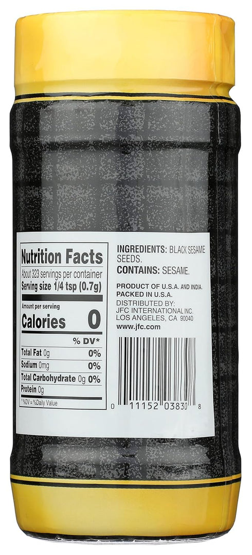 JFC Roasted Black Sesame Seeds Iri Goma, 8 oz...