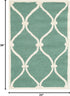SAFAVIEH Cambridge Collection Accent Rug - 2' x 3', Teal & Ivory, Handmade Moroccan Wool, Ideal for High Traffic Areas in Entryway, Living Room, B...