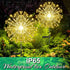 Set of 2 outdoor solar decorative lights with 210 LEDs, waterproof solar firework lights with 2 modes: flashing and stable, suitable for outdoor, ...