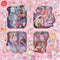 EAMOTOL 100 Sheets Kawaii Girls Stickers Kit for Journaling - Cute Sweet Cartoon PET Transparent Collage Scrapbooking Supplies Sticker Decal for J...