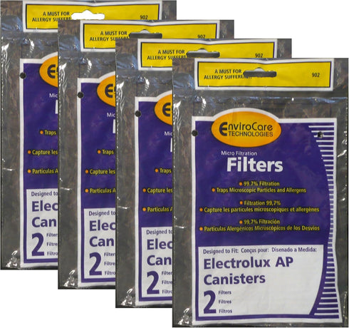 EnviroCare Replacement Allergen Filtration Vacuum Cleaner Filters made to fit Electrolux AP Canisters 8 Pack...