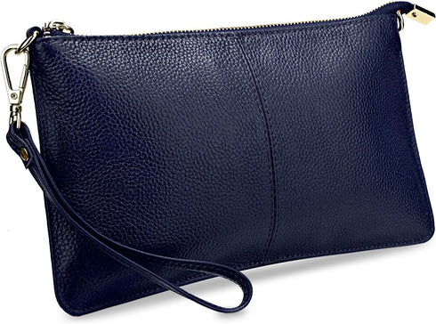 YALUXE Genuine Leather Wristlet Handbags Purses Cell Phone Pocket Clutch Wallet Crossbody Bags for Women...