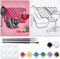 VOCHIC Canvas Painting Kit Pre Drawn Canvas for Painting for Adults Party Kit Paint and Sip Party Supplies 8x10 Canvas to Paint Girl High Heel Gla...