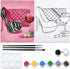 VOCHIC Canvas Painting Kit Pre Drawn Canvas for Painting for Adults Party Kit Paint and Sip Party Supplies 8x10 Canvas to Paint Girl High Heel Gla...