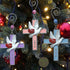 Faith Hope Love Cross Christmas Ornaments - Set of 3 - Religious Crosses with Doves, Hearts and Embossed Words - Inspirational Xmas Gift - 3" H...