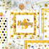 VIVIQUEN 24 Pack Gold Honey Bee Double-Sided Paper, 12-inches Autumn Textured Scrapbook Paper Sunflower Craft Paper Folded Flat for DIY Background...