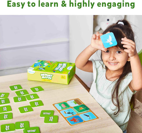Skillmatics Board Game - Memory Match Animals, Fun & Fast Memory Game for Kids, Preschoolers, Toddlers, Gifts for Boys & Girls Ages 3, 4, 5, 6, 7...