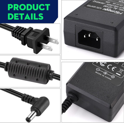 Facmogu 12V 10A Power Supply AC to DC Adapter, AC to DC Converter 100V-240V to 12V 10A 120W, 12 Volts 10 Amps Power Transformer 5.5x2.5mm & 5.5x2....