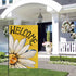 Daisy Summer Garden Flag 12x18 inches Double Sided, Seasonal Floral Welcome Farmhouse Patio Burlap Garden flag, Outdoor decoration small flag (yel...